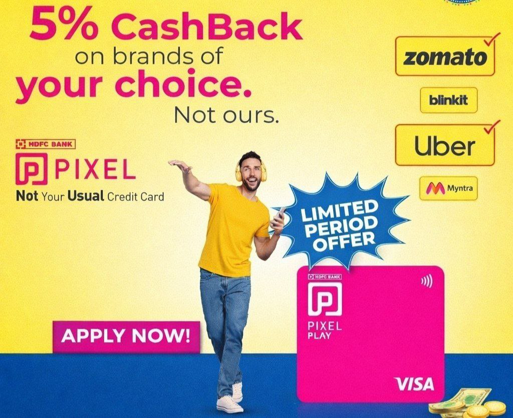 Hdfc Pixel Play Credit Card Now Lifetime Limited Time Apply Now Eligibility