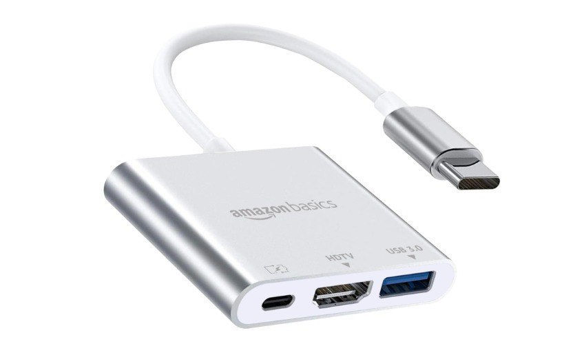 Amazon Basics 3-in-1 Usb Type C To Hdmi Adapter 4k 30hz 499
