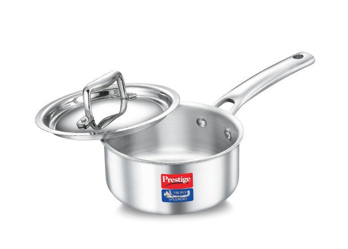 Prestige 14cm 1 1l Tri-ply Stainless Steel Splendid Sauce Pandeal 922