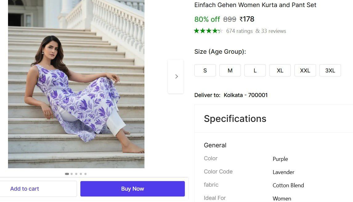 Kurta Pant Set 178