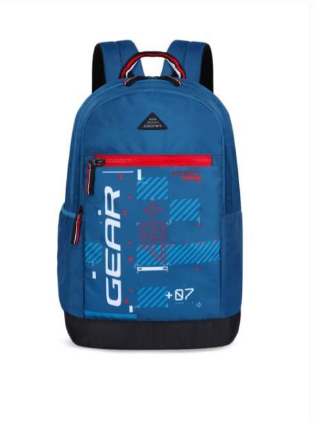 Grab 399gear Unisex Blue White Brand Logo Backpack