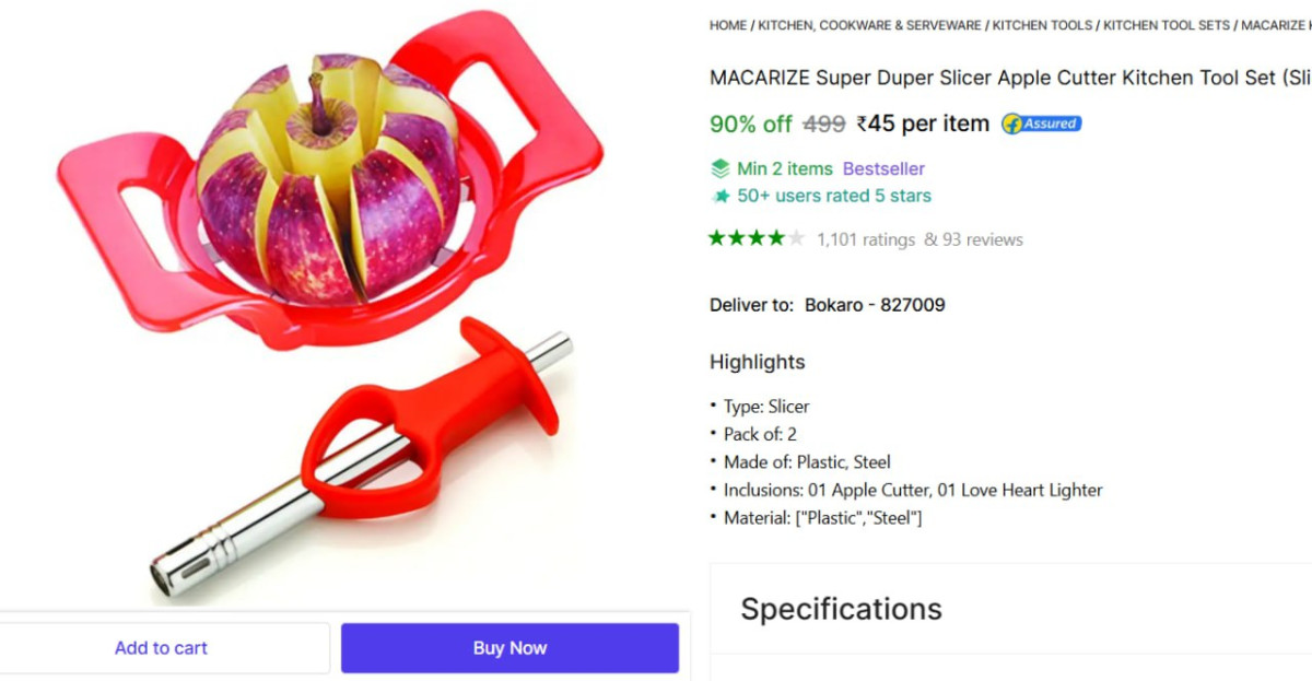 Apple Cutter Gas Lighter 45