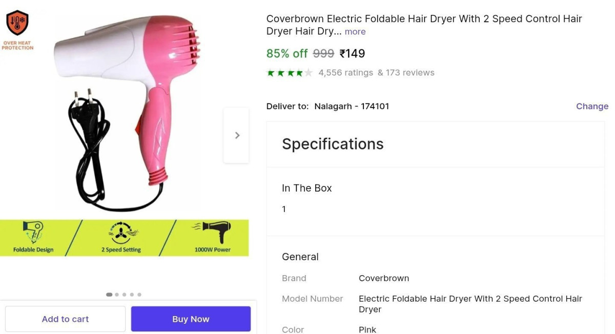 Grab Hair Dryer At 149