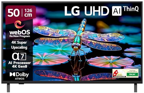 Lg 126 Cm (50 Inches) Ua82 Series 4k Ultra Hd Smart Webos Le 34990 69990