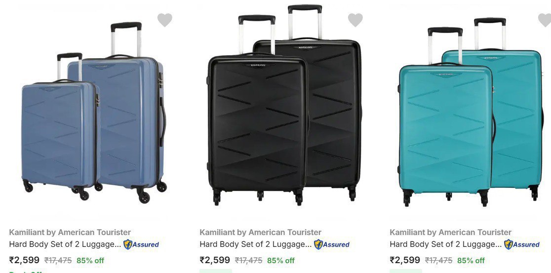 Flipkart Loot 85 On Branded Luggage Master Link Small Medium Large Pack Of 