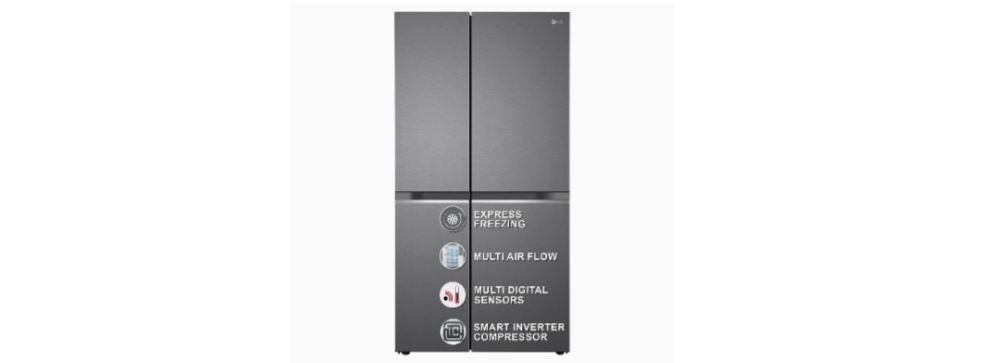 Lg 655 L Frost Smart Inverter Double Door Side By Side Refrigerator 55 990 