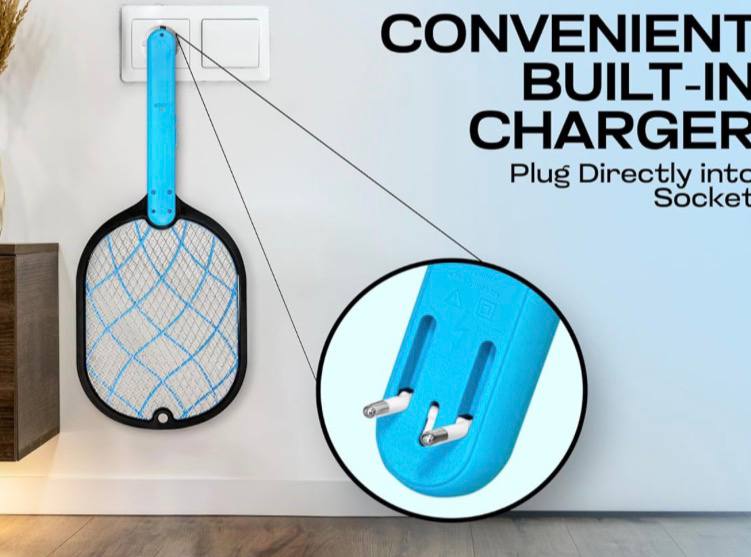 Weird Wolf Electric Mosquito Bat With Built-in Plug 6 Months Warrantydeal 3