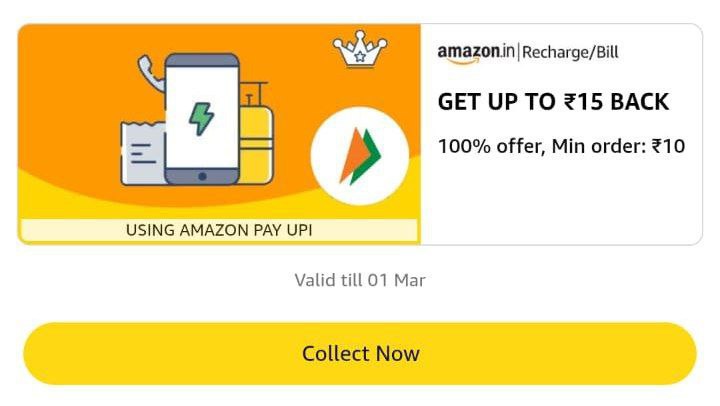 Recharge Collect Get 100 Cashback Mean 15 Ke Recharge Par 15 Cashback User 
