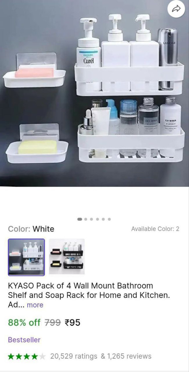 Bathroom Shelf 95 -