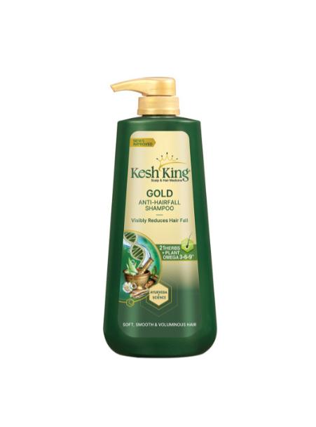 Kesh King Gold Anti Hairfall Shampoo For Soft Smooth Voluminous Hair - 1 L 
