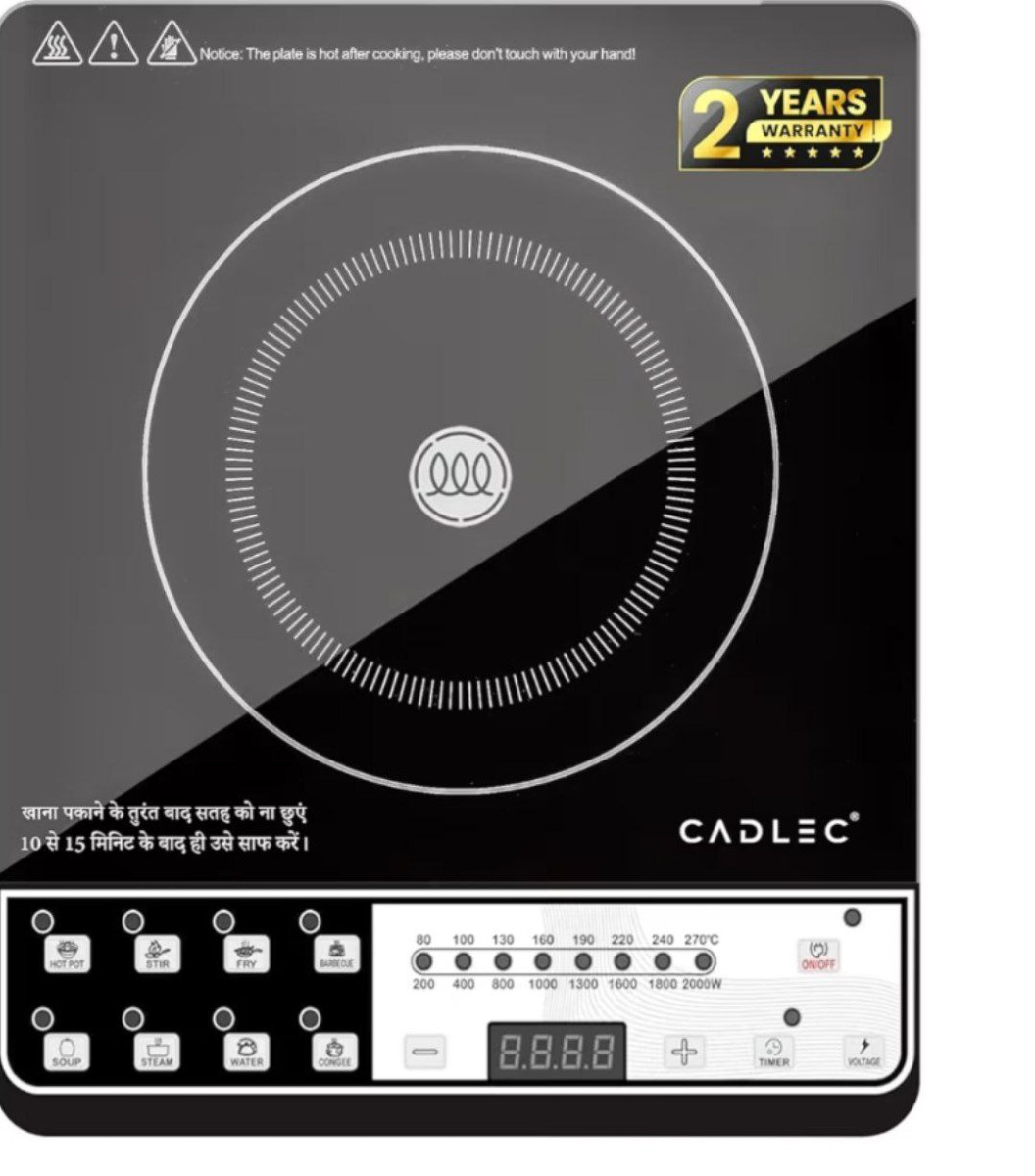 W Induction Cooktop 8 Cooking Modes Auto Shut- Over-heat Protection At 1249