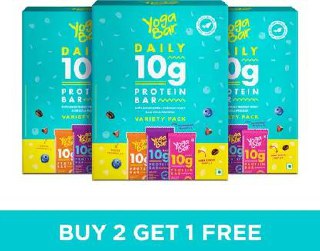 Yogabar 10 G Protein Bar Variety Pack Gluten- Healthy Snacks(pack Of 1 Prot