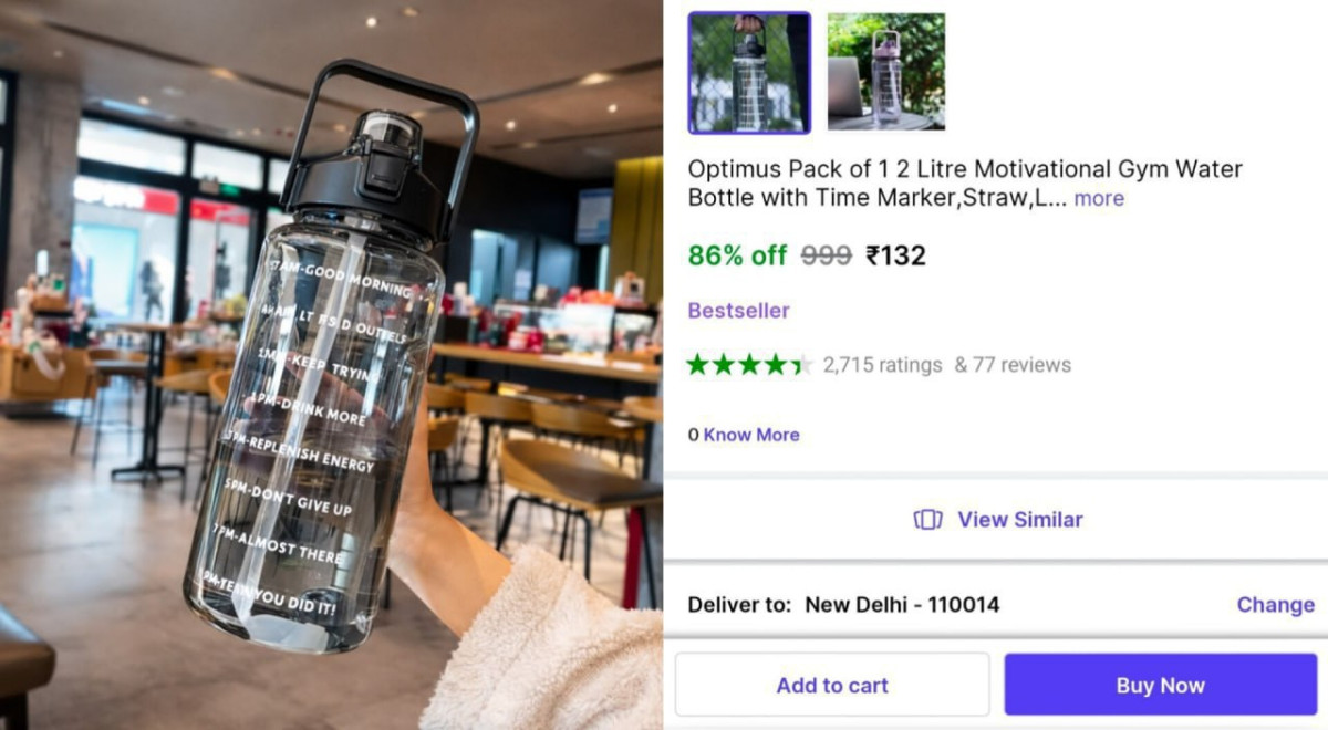 Transparent Water Bottle At 132