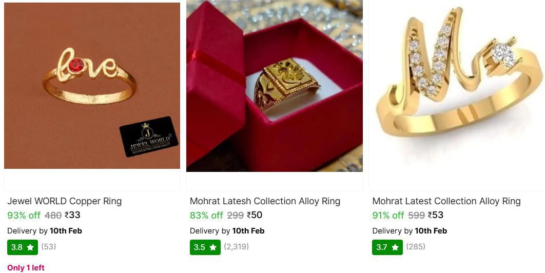Shopsy Valentine Special Loot Deals Couple Rings From 29 Chocolate Gift Set