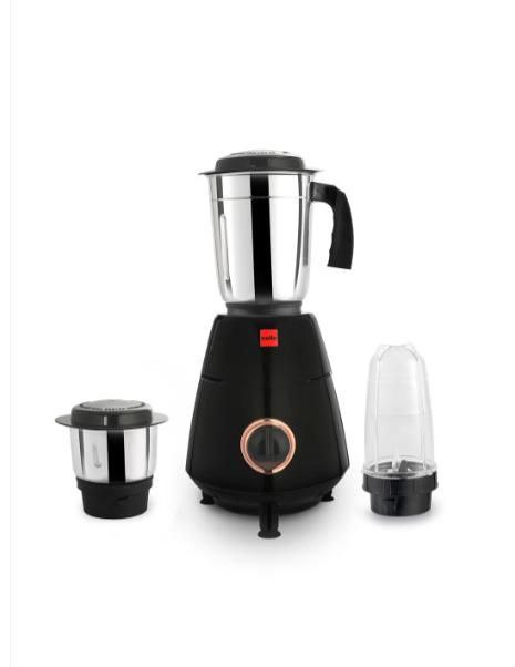390cello Imperia Stainless Steel Black Mixer Grinder 500watts- 2 Ss Jars 1 