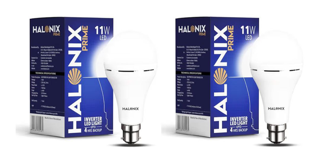 Halonix 11w Emergency Inverter Bulb Rechargeable Emergency B22d Led Bulb Fo