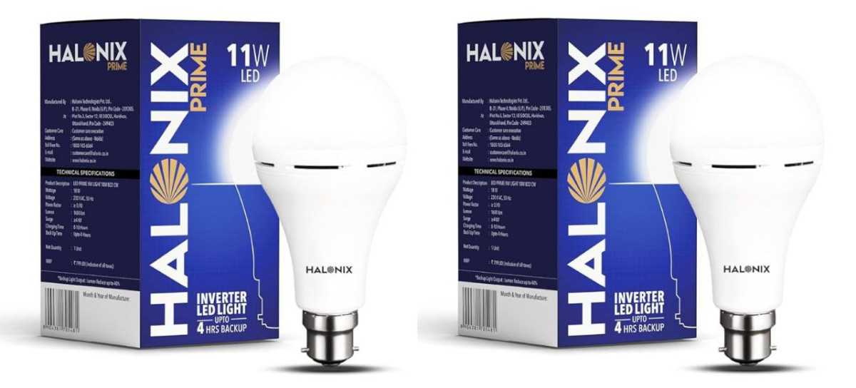 Grab 351halonix 11w Emergency Inverter Bulb - Pack Of 2