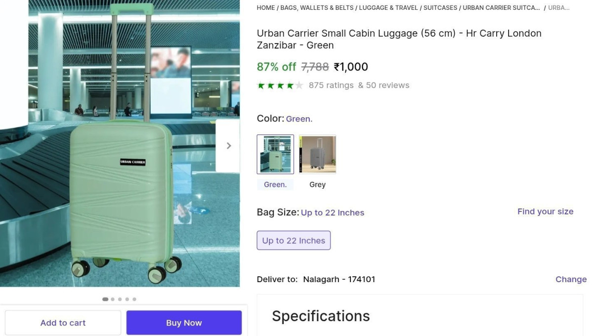 Urban Carrier Luggage At 1000