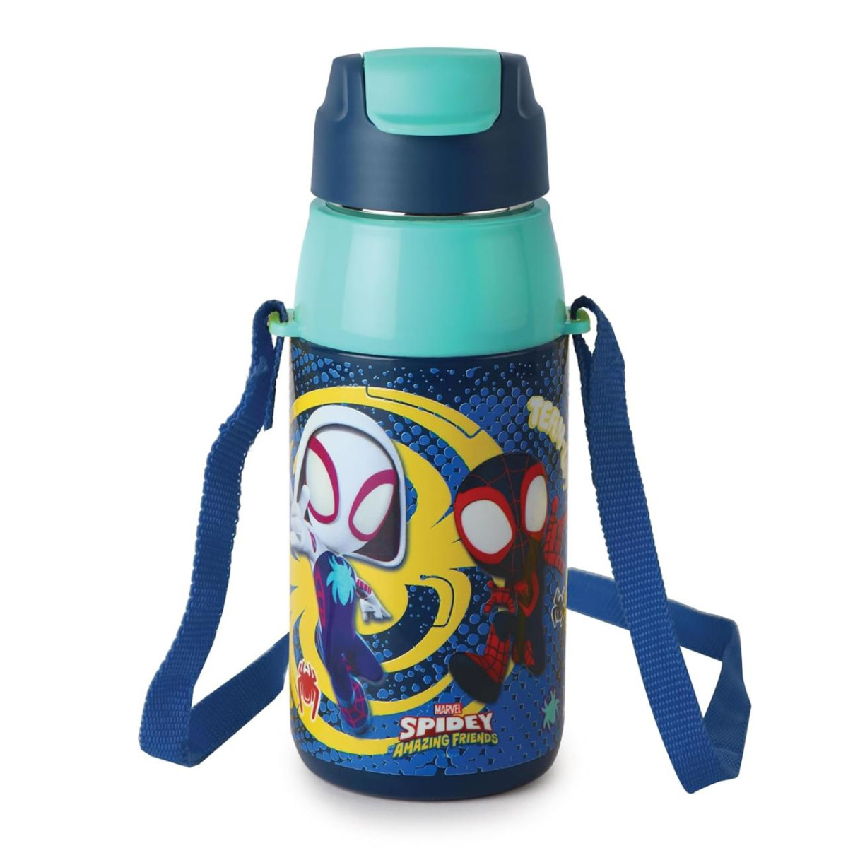 Cello Kidzbee Era Web Warriors Inner Steel Insulated Kids Water Bottle 400 
