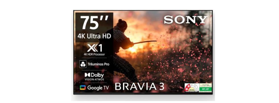 Sony Bravia 3 Series 189 Cm (75 Inches) 4k Ultra Hd Ai Smart Led Google Tv 
