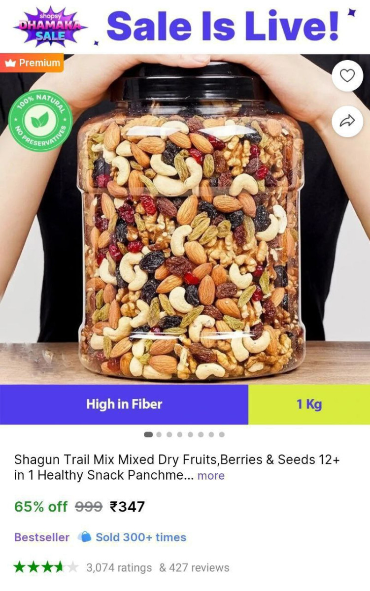 Kg Mix Dry Fruits 347