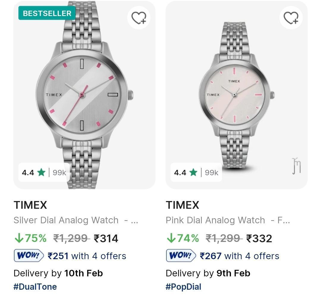 Flipkart 75 On Timex Men S Women S Wrist Watches Surf All The Pages Click H