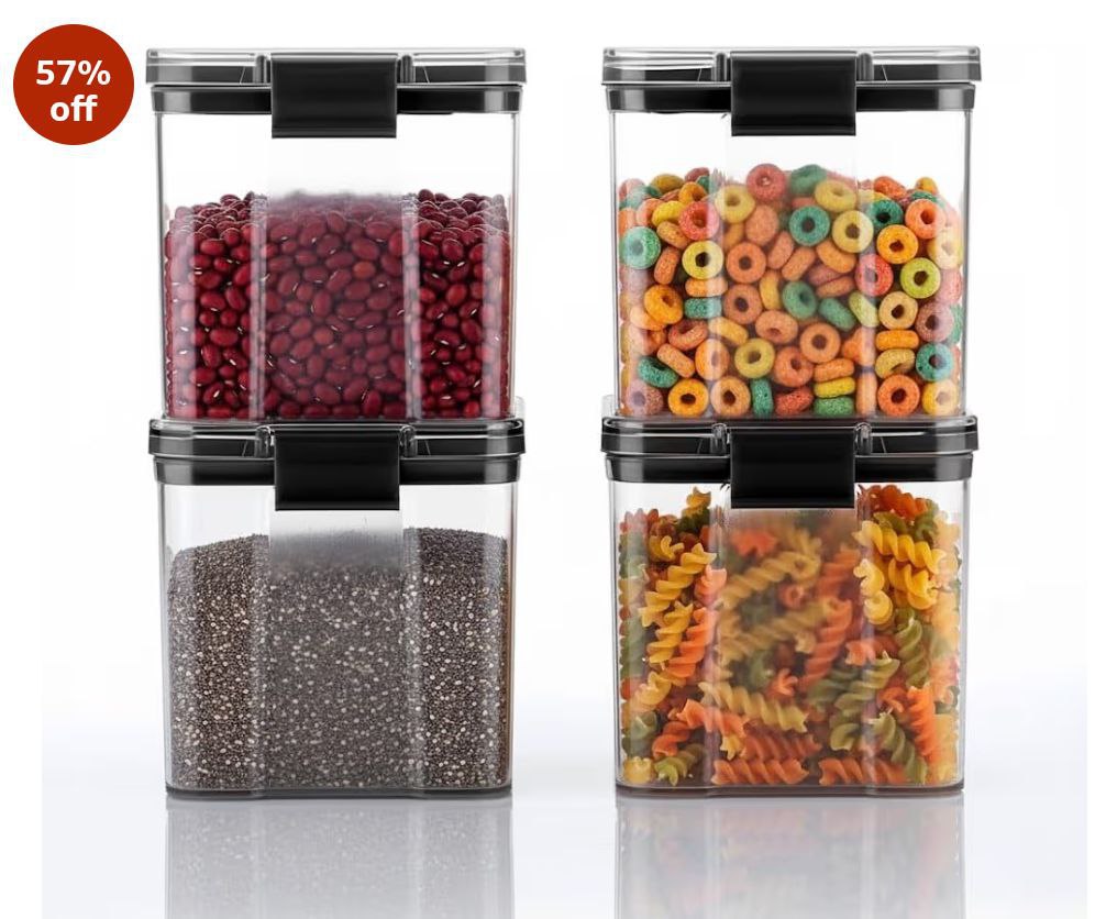 Amazon Homewiz Air-tight Kitchen Storage Containers Set Of 4 At 259