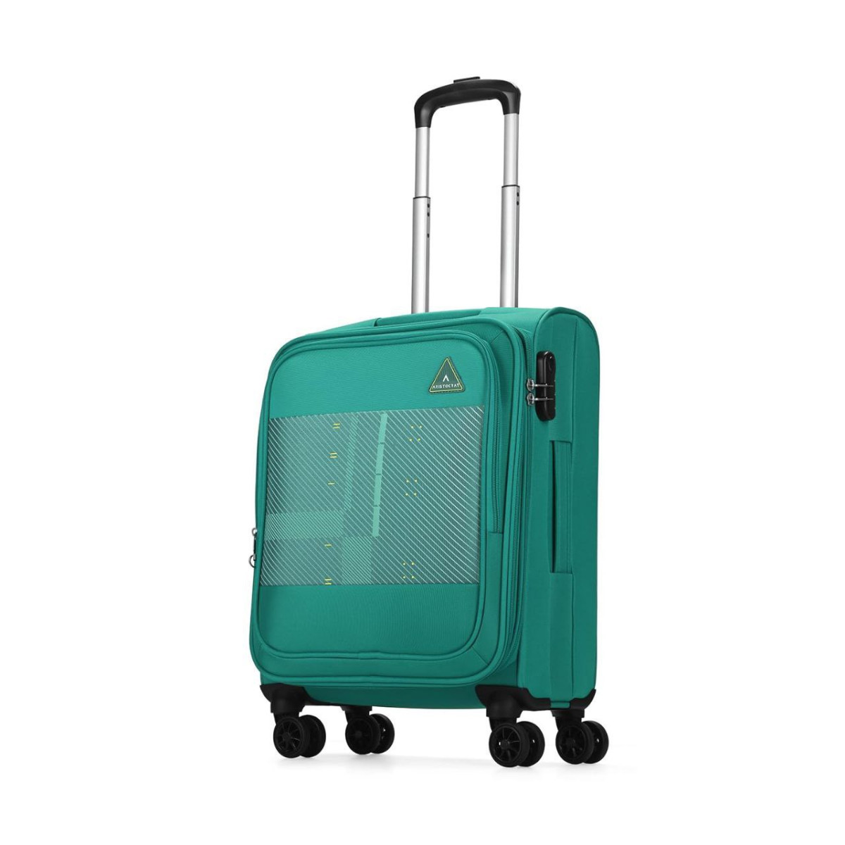 Grab 1 539aristocrat Duralite Cabin Trolley Bag 55cm Combination Lock 8 Whe