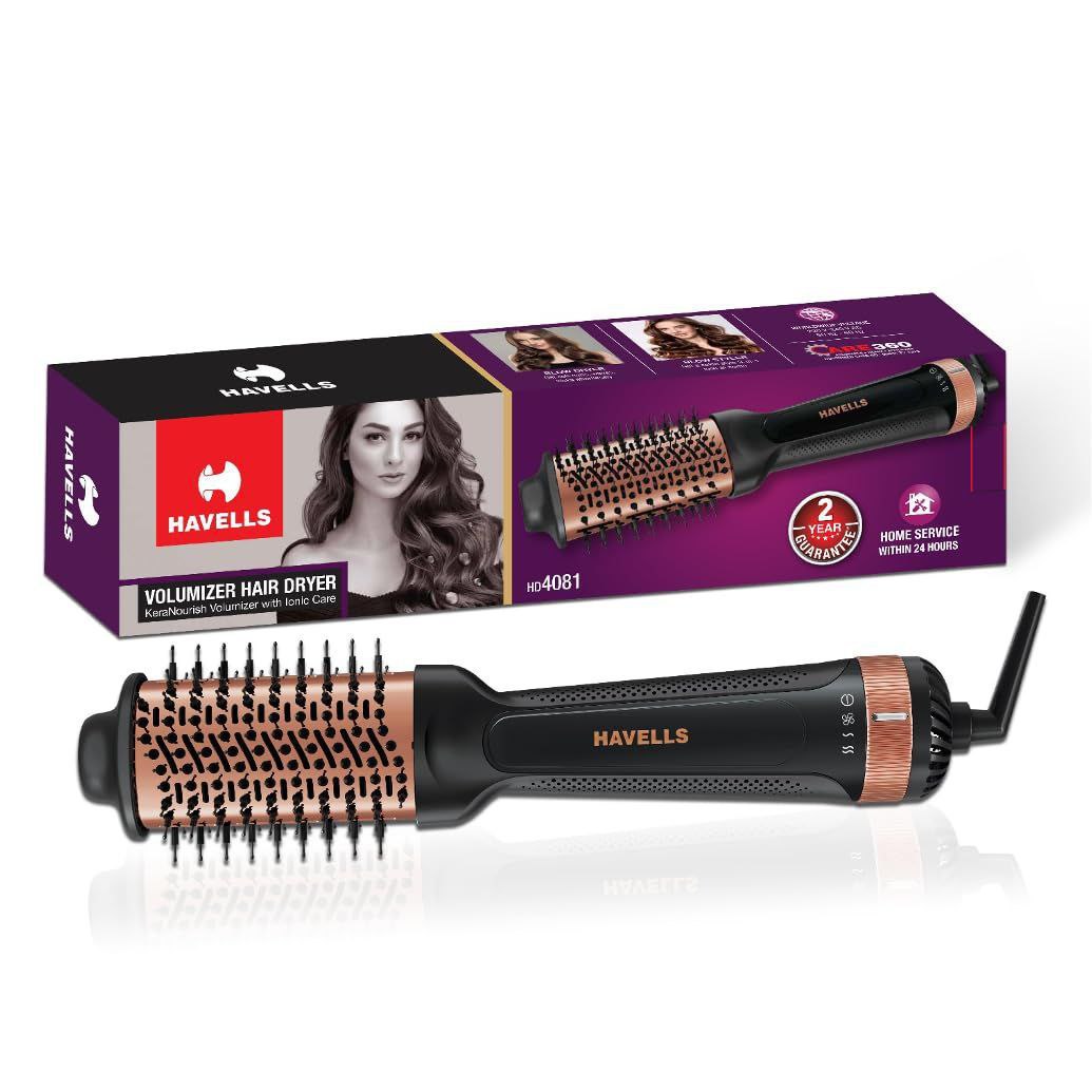 Grab 1 499havells Hd4081 Professional Volumizer Hair Dryer Keranourish Cera