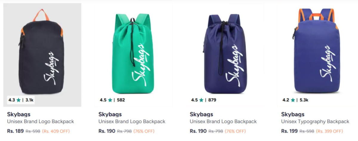 Skybags Backpacks From Rs 189