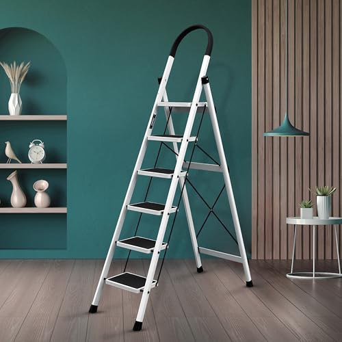 Plantex Ladder For Home 6 Step Steel Ladder With Minor Surfa 1999 9999