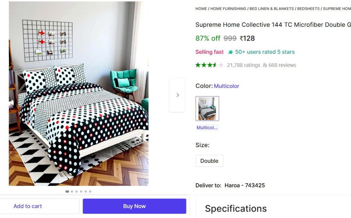 Double Bedsheet 128