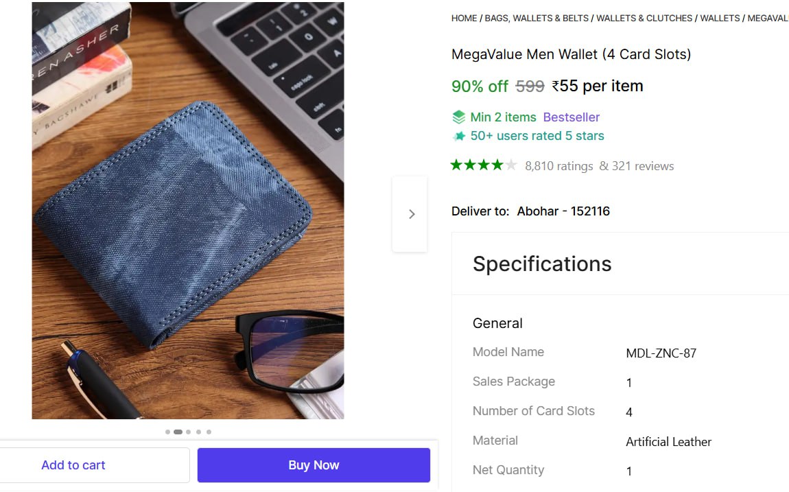 Men Wallet (4 Card Slots) 55