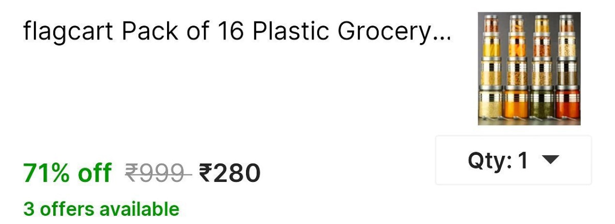 Pack Of 16 Grocery Container At 280