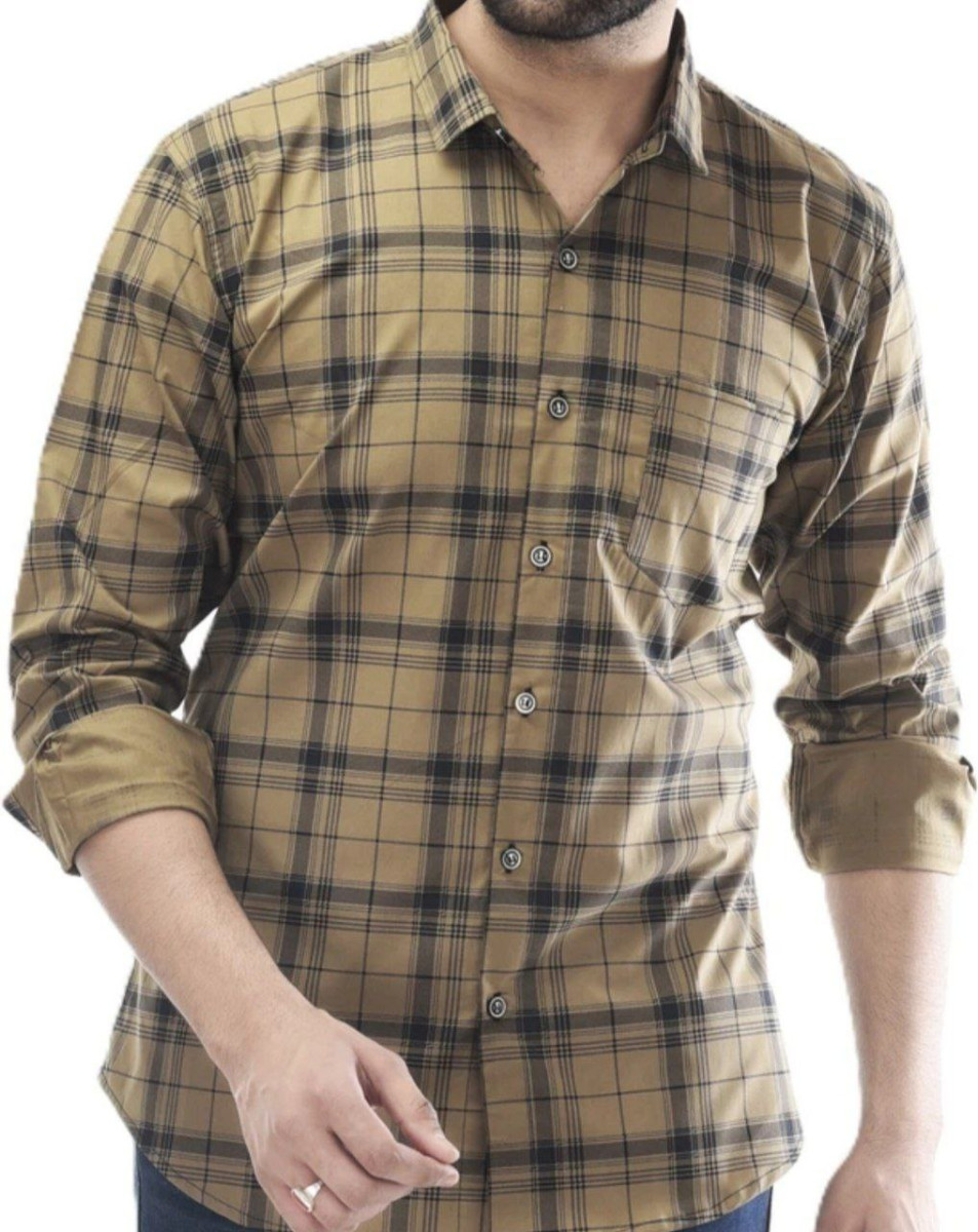 Grab Tanip Men Slim Fit Checkered Spread Collar Casual Shirt At 278 - Click
