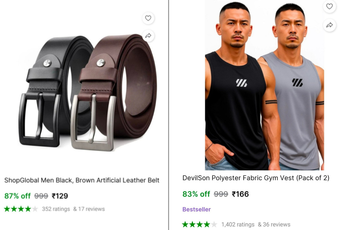 Men S Belt (set Of 2) At 129 Men S Vest (set Of 2) At 166
