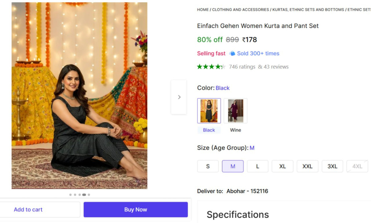 Women Kurta And Pant Set 178