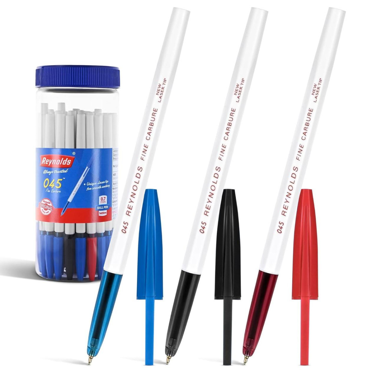 Reynolds 045 Carbure 25 Ct Jar 16 Blue 6 Black 3 Red 150
