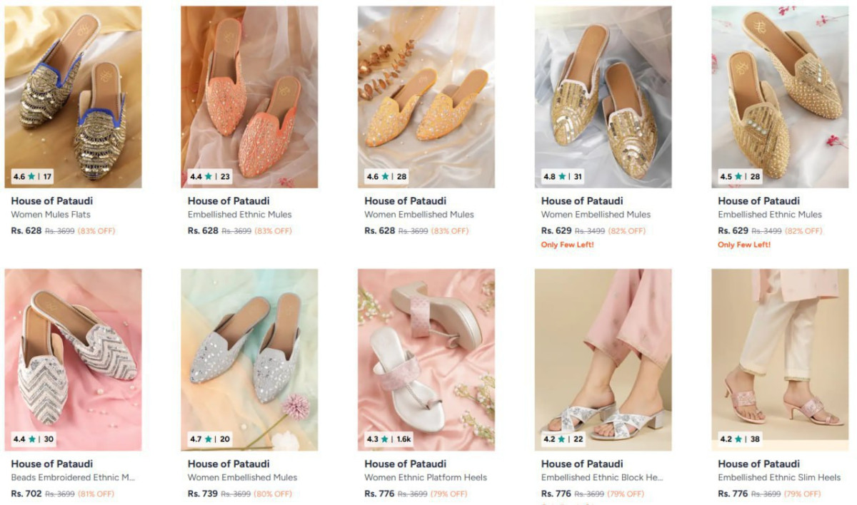 Myntra 85 On House Of Pataudi Footwears Women Men