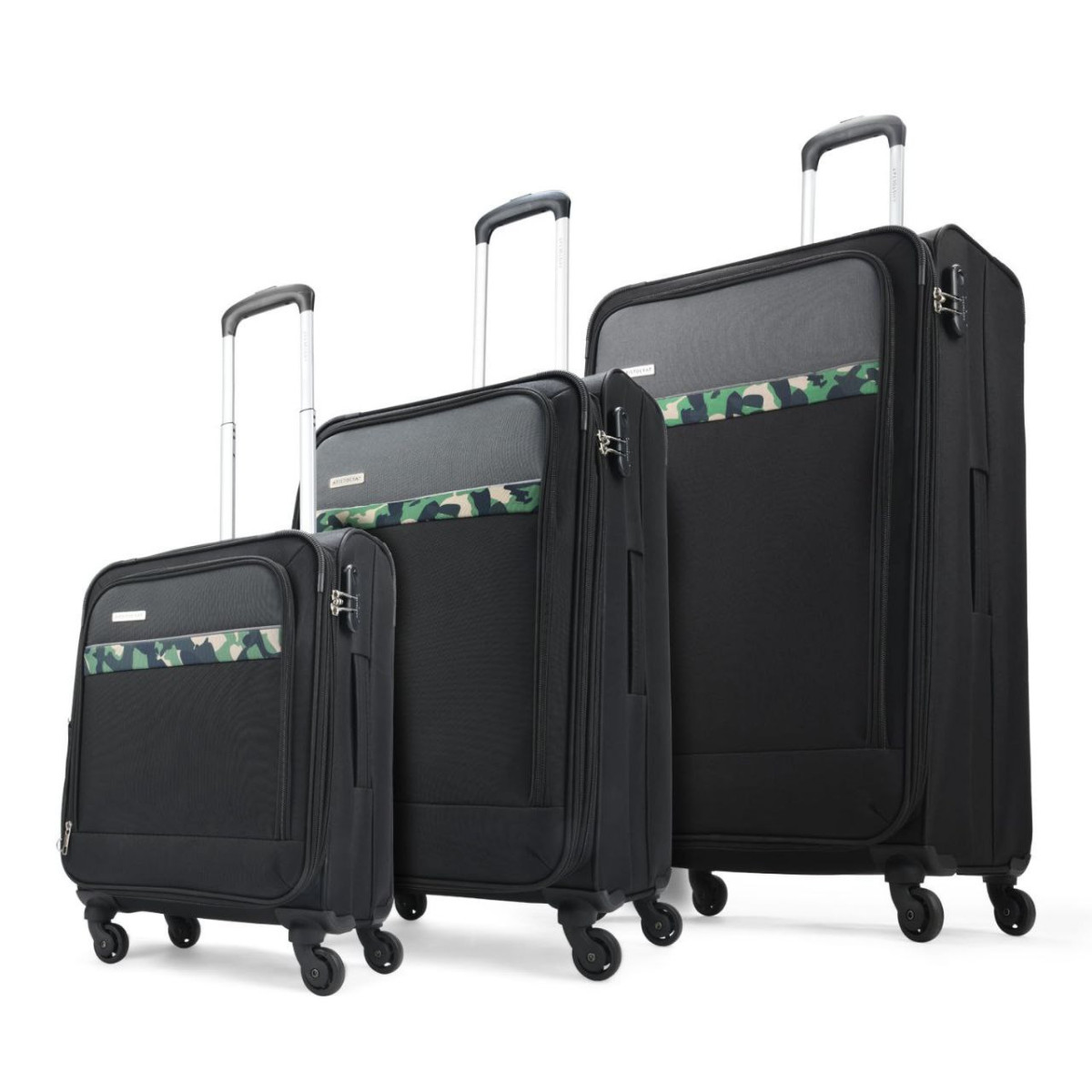 999aristocrat Commander Set Of 3 Trolley Bag 55 69 79cm Small Medium Large