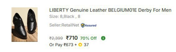 - Genuine Leather Belgium01e Derby For Men At Rs 710 Master Link -