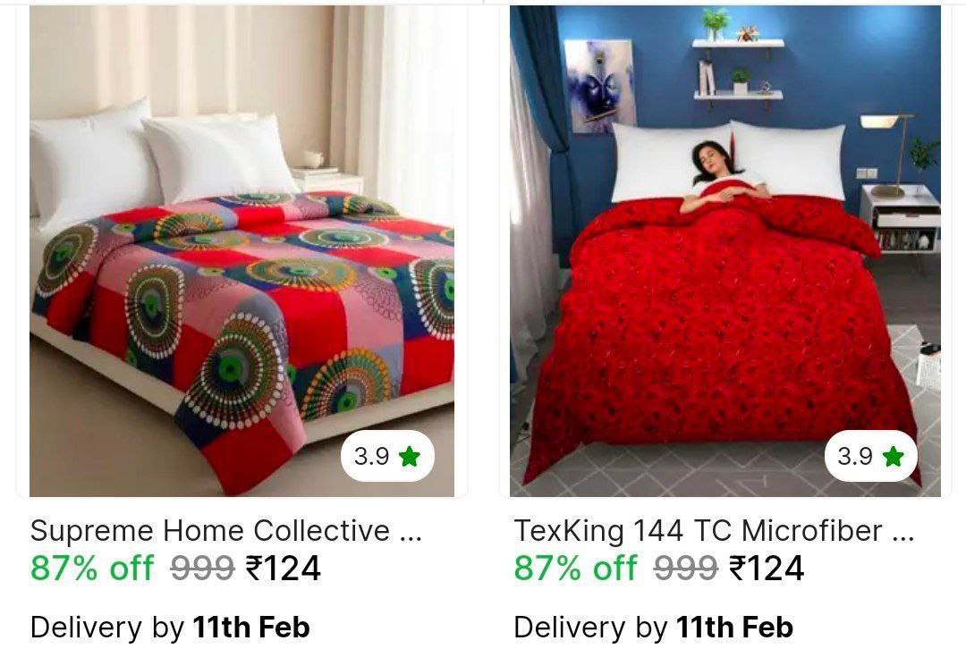 Double Bedsheet From 124