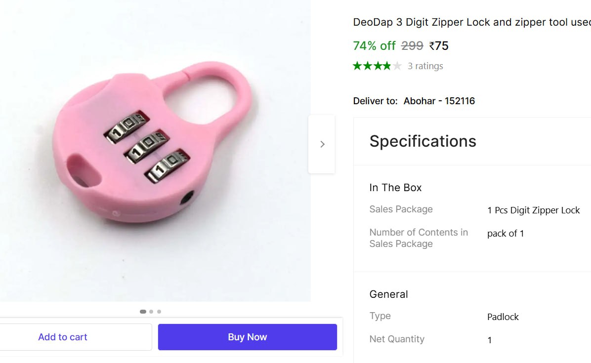 Zipper Lock 75 More Deals Click Here Must Read