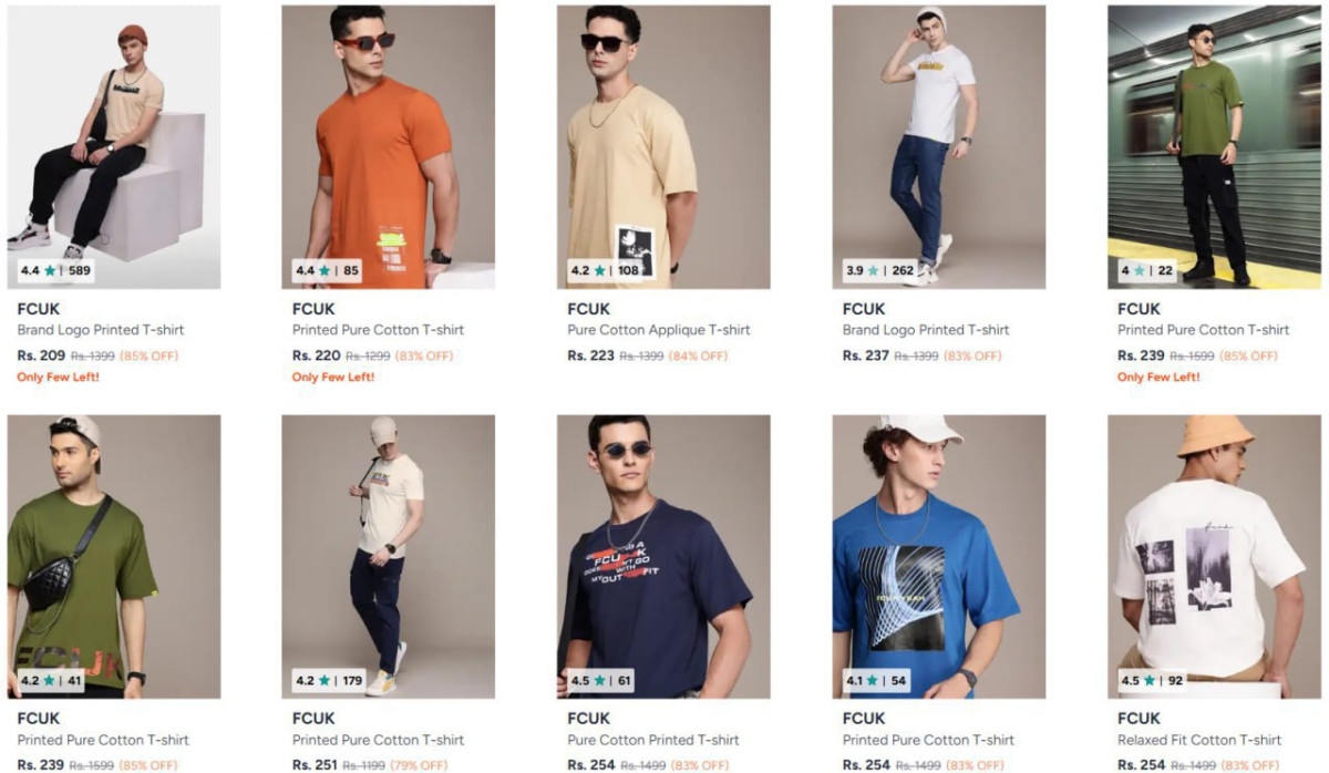 Myntra 85 On Fcuk Clothingmyntra 85 On Aeropostale Clothing