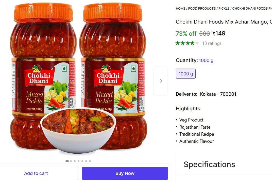 Mixed Pickle (2 X 500 G) 149