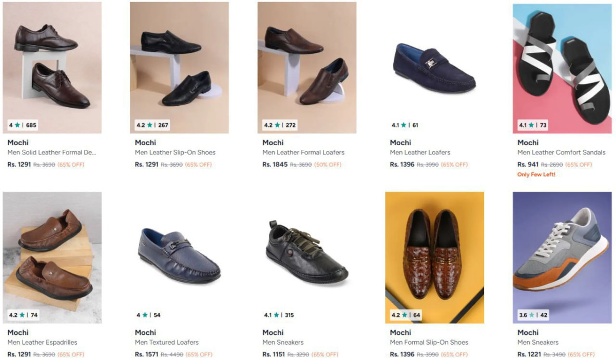 Myntra Flat 65 On Mochi Footwears