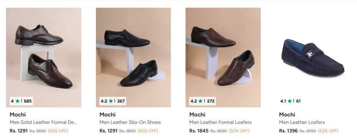 Myntra 65 On Mochi Footwears Click Here To Join All Deals