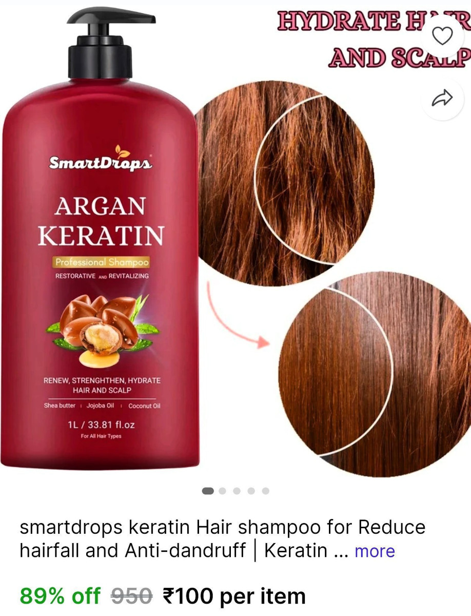 L Hair Shampoo For Reduce Hairfall At 100 Minimum Buy 2 Items