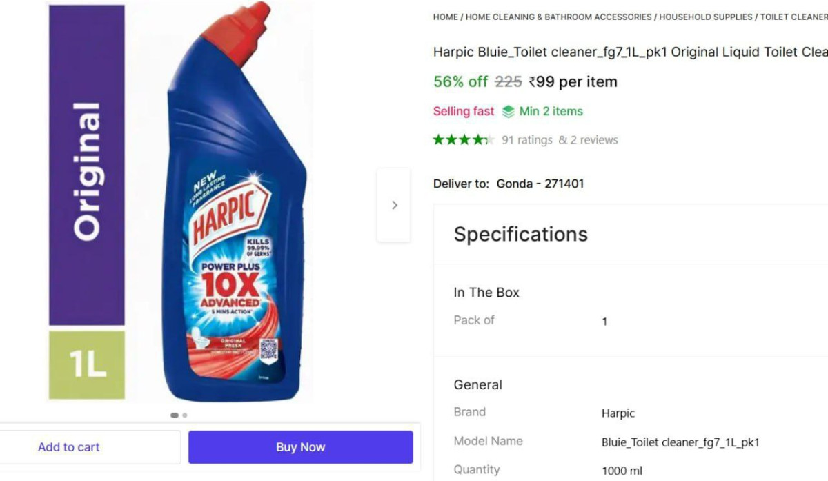 Orignal Harpic 1l 99
