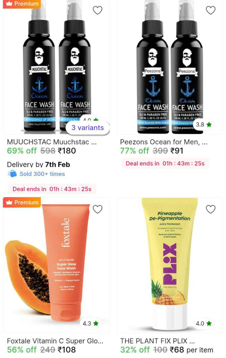 Fast Face Care Product